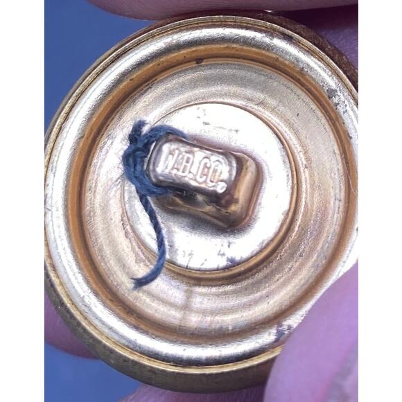 vtg Lot 8 Large 1" Military WW2 Waterbury Uniform Brass Buttons Shank Eagle Army - Picture 4 of 6